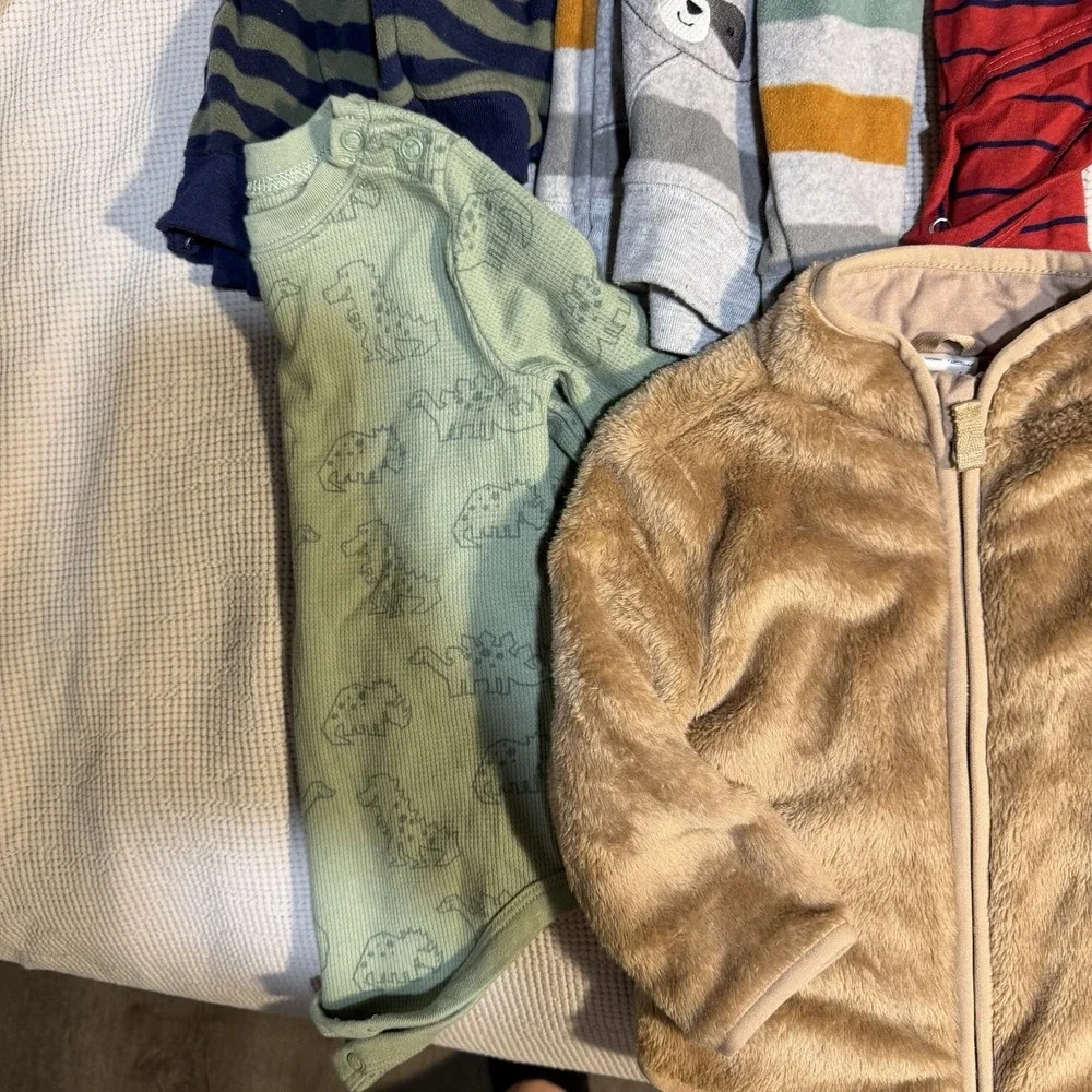 Baby Boy 12-18 Months Outfits Clothes Lot Of 9 Fall Winter Jackets Long‎ Sleeve